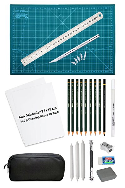 ACUTO Alex Schoeller 25x35 cm Drawing Paper 10-pack A3 Cutting Mat Creator Kn...