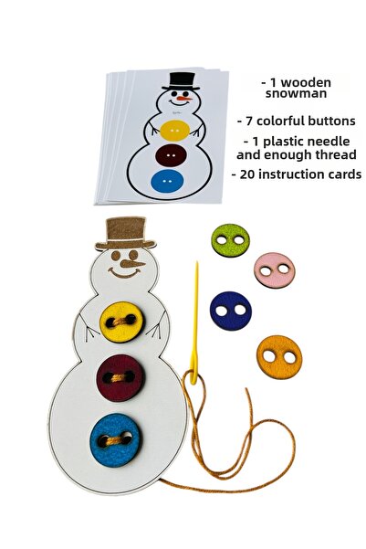 Loyameri Kidsshop نشاط المحركات الدقيقة باستخدام نهج مونتيسوري لتركيب أزرار ر...