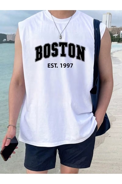 bellanova Silatrend Men's Black Original Printed Oversize Cut Cotton Crew Nec...