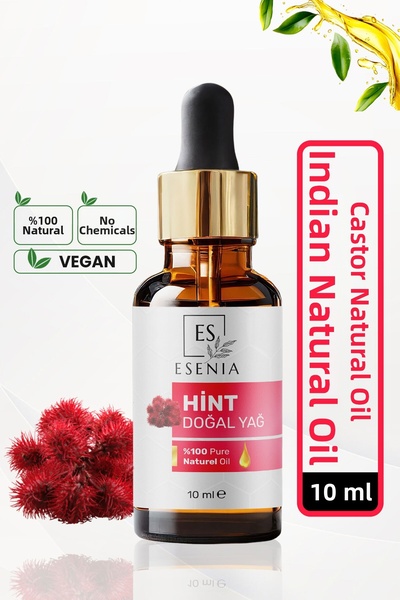 ES ESENIA زيت الخروع 100% نقي وطبيعي زيت أساسي نباتي 10 مل