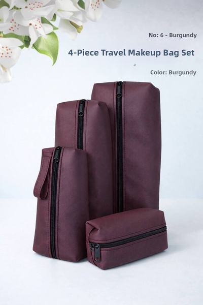 RUMİLY حقيبة مكياج مكونة من 4 قطع