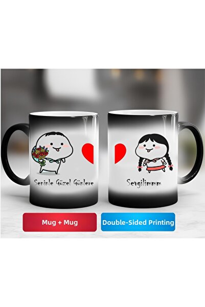 KEMAL İLHAN 'Beautiful Days' Bubu Dudu Porcelain Mug (Double)