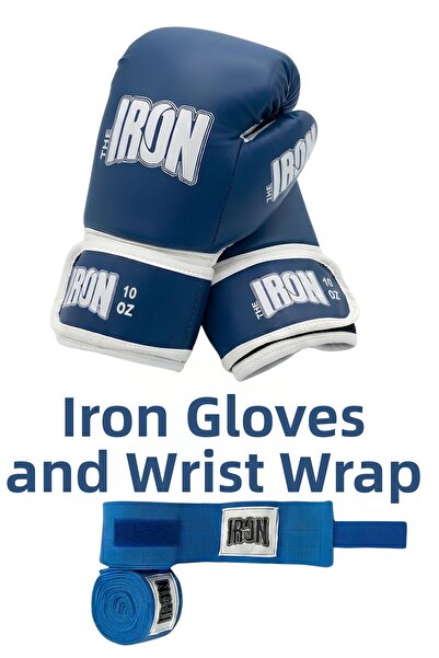 THE IRON قفازات وضمادات THEIRON للملاكمة/الكيك بوكسينغ/المواي تاي