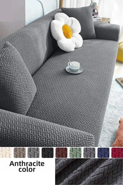 ABEX غطاء أريكة بنمط الطوب، غطاء أريكة مرن قابل للغسل لشخص واحد لثلاثة أشخاص