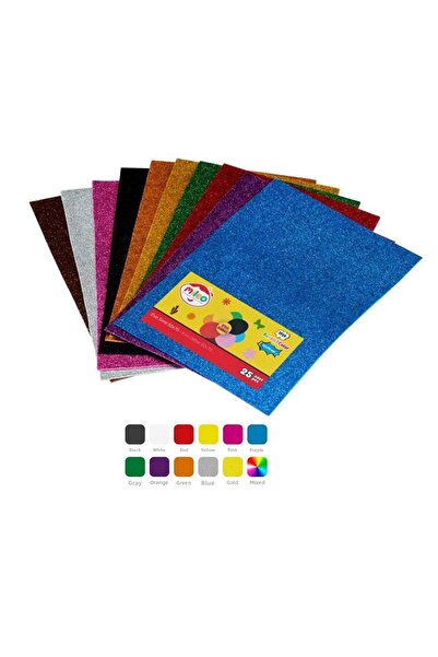 Mas Mileo Eva Glitter 50X70 10-Pack Red 1759