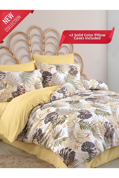 MYSTORY HOME COLLECTION 4-Piece Double Duvet Cover Set Montera
