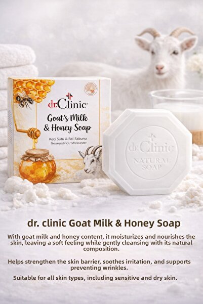 Dr. Clinic Goat's Milk & Honey Soap Moisturizing / Mouisturizer 100 Gr