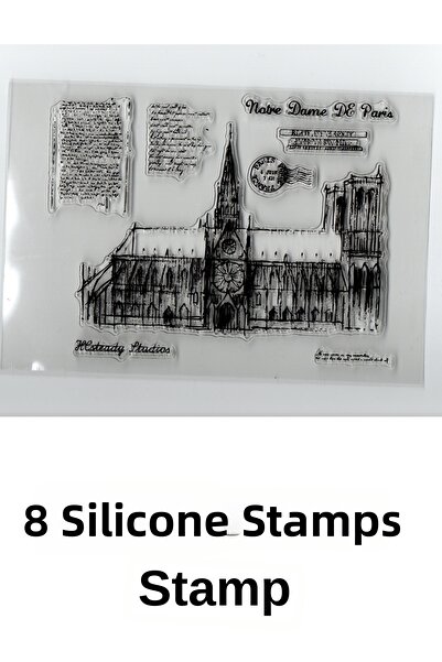 Kolbi Craft Vintage Travel Silicone Stamp Stamp Set Scrapbook Bullet Journal ...