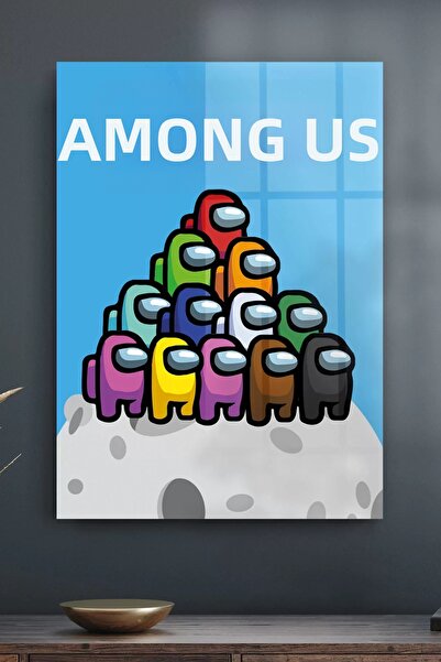 Decovetro Tablou din sticlă Gamer Gezegen Among Us