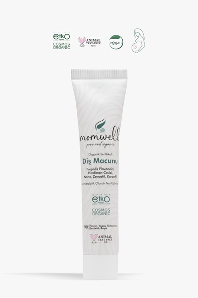 Momwell Organic Fluoride-Free Toothpaste 75 Gr