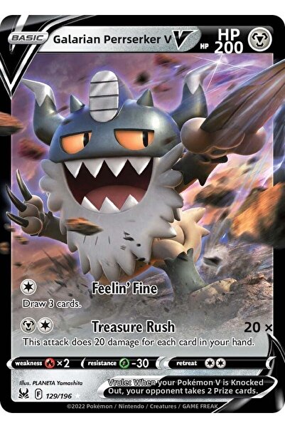 Pokemon TCG جاراليان بيرسيركر V # 129 بطاقة بوكيمون لوست أوريجين الأصلية