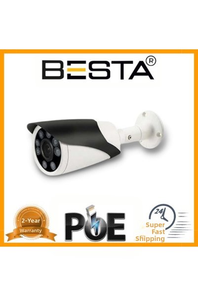 NW NessiWorld 4K 5 Mp 1440P 8 Atom Led Ip Poe Bullet Security Camera Kd-5615