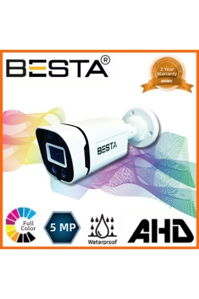 NW NessiWorld 5 Mp 4 Atom Warm Led Ahd Bullet Security Camera Kd-1504