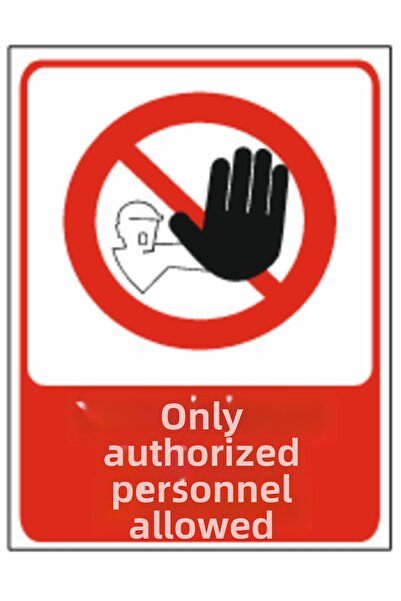 HiperAD Reklam لا يمكن لأي شخص غير مؤهل دخول إلى DEKOTA PRINTING - لافتة تحذي...