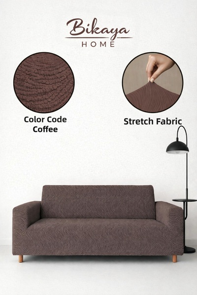 Bikaya Home Maxi Strech Waterway Seat Cover |   3+3+1+1 Seating Group |   Ela...