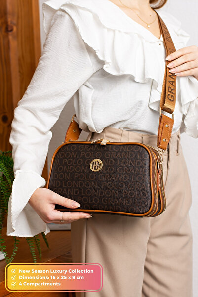 POLOGRAND London Original New Season 4-Compartment Luxury Soft Leather Comfor...