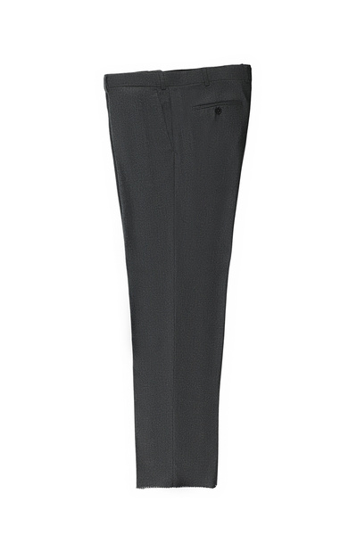 Abdullah Kiğılı بنطلون من قماش الكشمير والفلانيل الكلاسيكي ذو قصة قياسية من 6...