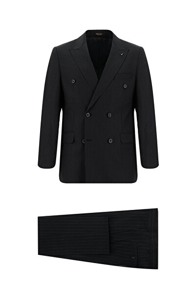 Abdullah Kiğılı بدلة 7 دروب سوبر سليم فيت ذات تصميم ضيق للغاية من الكتان المخ...