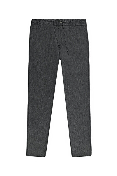 Abdullah Kiğılı Pantaloni din lână 7 Drop Super Slim Fit, cu croială extra-în...