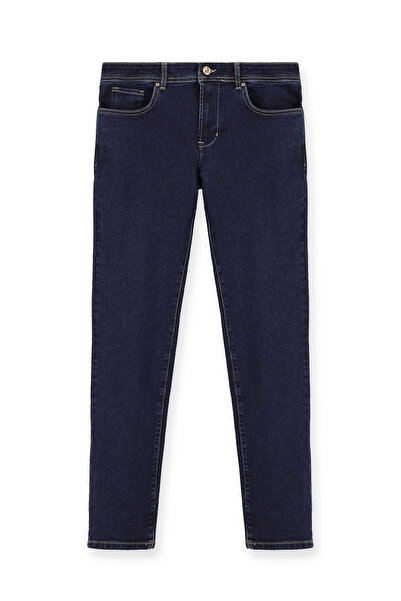 Abdullah Kiğılı 7 Drop Slim Fit Slim Fit Stretch Fabric Denim Trousers
