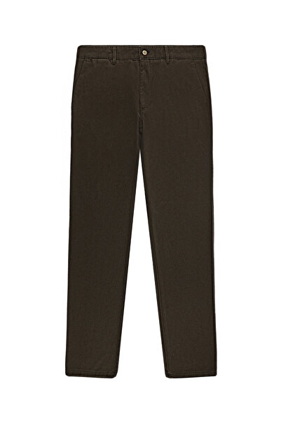 Abdullah Kiğılı Pantaloni 6 Drop Regular Fit din gabardină Lycra cu croială s...