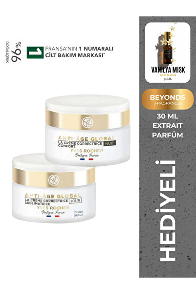 Yves Rocher Günlük Nemlendirici Anti Aging 2’li Set Gündüz 50 ml + Gece 50 ml...