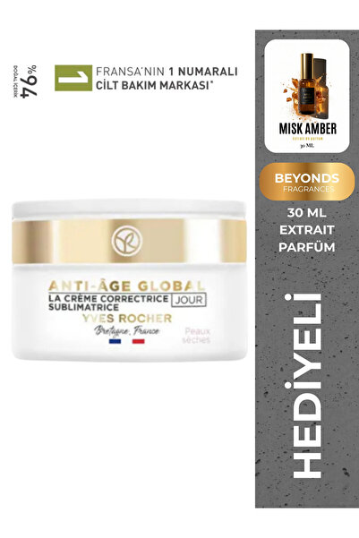 Yves Rocher Kuru ve Hassas Ciltlere Özel Anti-Aging Gündüz Bakım Kremi – Bitk...