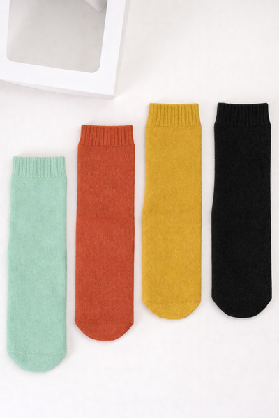 Moonys Socks Collection Havlu Çocuk Çorap Seti 4'lü - Kaydırmaz Tabanlı Özel ...