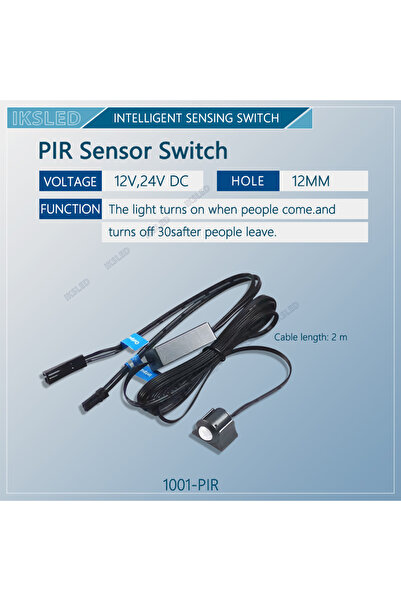 Choice 1001-PIR 12V24V DC wardrobe cabinet closet light sensor switch Intelli...