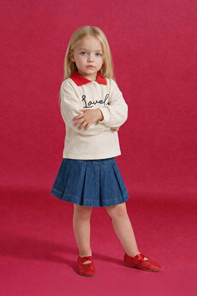 DeFacto Дънки с еластична талия за момичета G7215A526SM