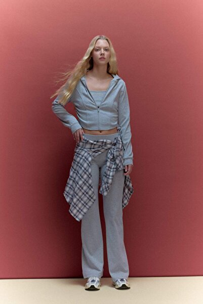 DeFacto Pantaloni cu elastic în talie, cu evazat nervuri, E0628AX25SP