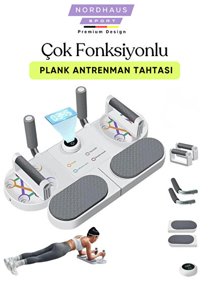 Nordhaus Egzersiz Şınav Tahtası Plank Pilates Tahtası Push Up Board, Tam Vücu...