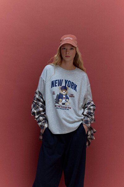 DeFacto Oversized Wide Fit Crew Neck Printed Thick Fabric Short Sleeve T-Shir...