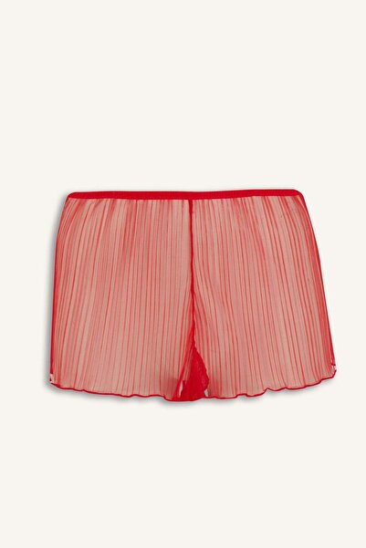 DeFacto Dantelli Kırmızı Şort Alt B5451AX24AU