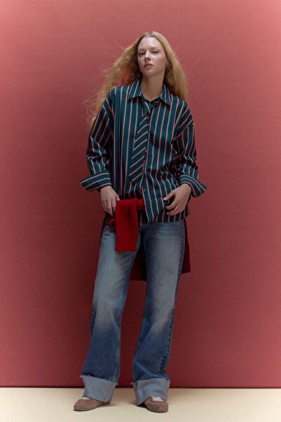 DeFacto Straight Wide Normal Bel Uzun Jean Yıkamalı Pantolon G8852AX26SP