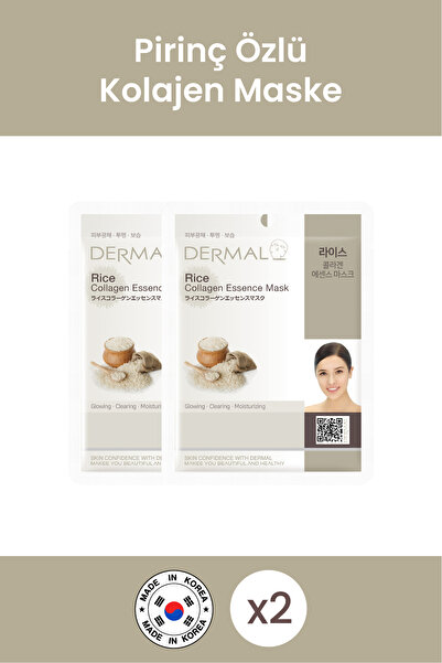 Dermal Arındırıcı, Nemlendirici Ve Ton Eşitleyici Pirinç Özlü Kollajen Maske ...