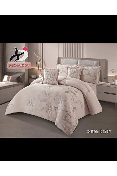 xi Duo Duo مفرش نفرين صيفي مطرز 8 قطع مقاس الغطاء 240*260سم ومقاس الشرشف 200*200