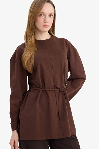 DeFacto Вільний крій, велосипедний комір, довгі рукави, туніка F4850AX25AU