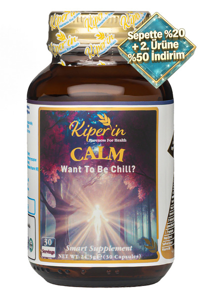 Kiperin Calm ''Relax'' Passiflora, Safran, 5-HTP, Valerian, ... 9 İçerik (30 ...
