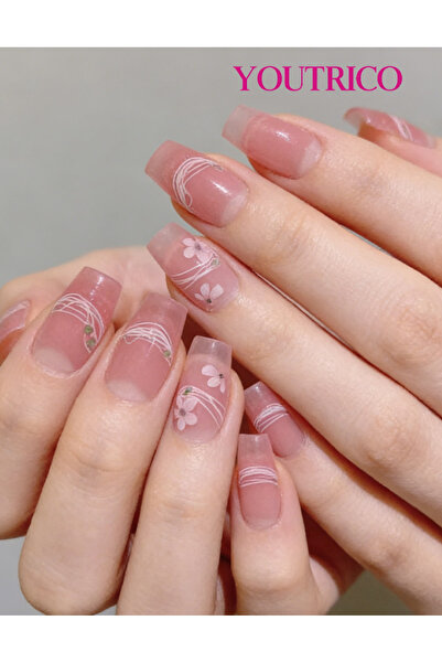 Youtrico 22 Fingers Glitter Nail Polish Stickers Self-Adhesive DIY