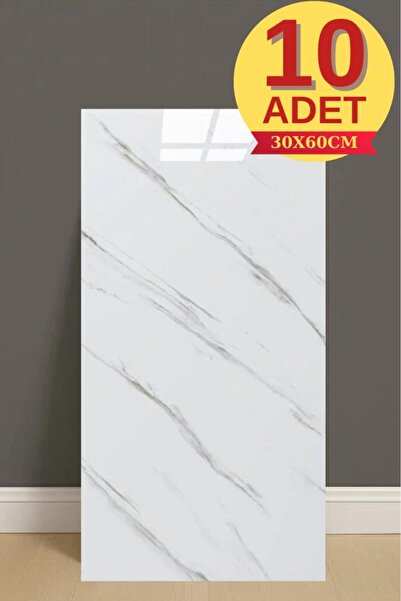 Renkli Duvarlar 10 Adet 30X60 cm Kendinden Yapışkanlı Duvar,banyo,tezgah aras...