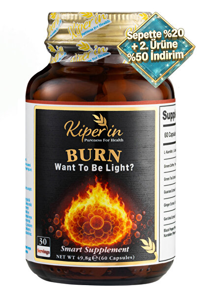 Kiperin Burn | L-Karnitin, Yeşil Çay, Guarana, Zencefil, Garsiniya, Kafein.. ...
