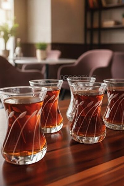 Paşabahçe Decostyle Mila 6'lı İncebelli Çay Bardağı 125 cc - Klasik Türk Çay ...