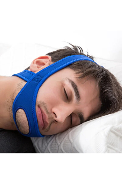 Choice حزام نيوبرين أزرق جديد مضاد للشخير، يمنع الشخير، حزام للذقن، مضاد لانق...