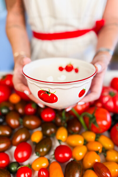 Rakle Pomodoro Stoneware 4'lü Çorba Kasesi Seti 15 cm