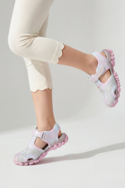 Moda Lime Бебешки ортопедични сандали с велкро и ниска подметка, затворени от...