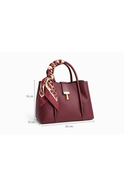 ZERVA QUEEN Women's Hand and Shoulder Bag |   Scarf with Handle / Shawl with Handle |   Gold Locked |   Casual & Stylish Design