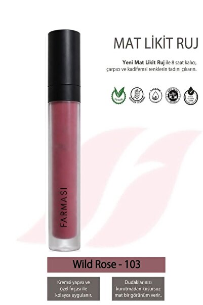 Farmasi Mat Likit Ruj 4 Ml 103 Wıld Rose
