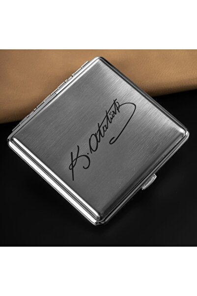 Hediyesepeti Atatürk Imzası Tasarımlı Sigara Tabakası