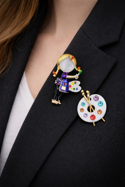 PULİNİN DÜKKANI DOKTOR, HEMŞİRE, ÖĞRETMEN, DİŞÇİ, RESSAM 2'Lİ MESLEK BROŞLARI...